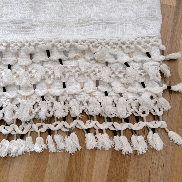 Anthropologie “ Hand made from anthropology curtains window  / Fringe ruffle  / - Picture 4 of 10